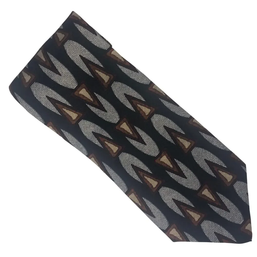 Abstract Triangles and Ovals Tie